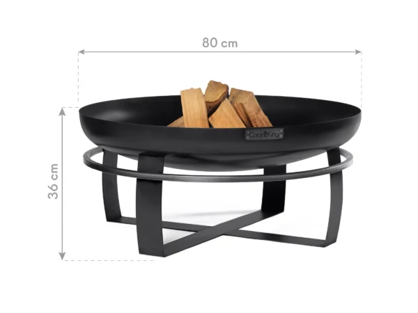 CookKing Feuerschale Stahl Viking Ø 80 cm x 36 cm Schwarz – Image 4