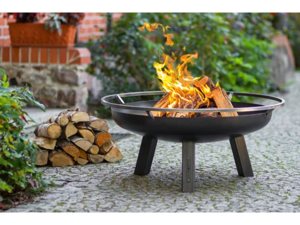 CookKing Feuerschale Stahl Porto Ø 60 cm x 39 cm Schwarz – Image 2