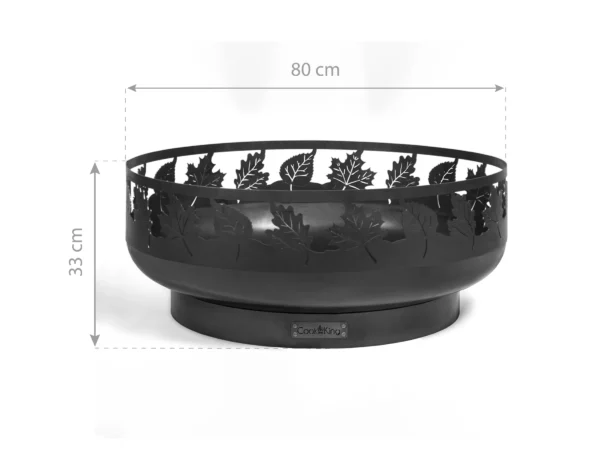 CookKing Feuerschale Stahl Toronto Ø 80 cm x 33 cm Schwarz – Image 4