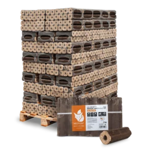Heizfuxx Holzbriketts Pinikay Octagon 10kg x 96 Gebinde 960kg Palette