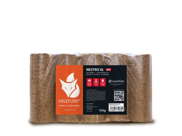 Heizfuxx Holzbriketts Nestro Xl Red 10kg x 96 Gebinde 960kg Palette – Image 5