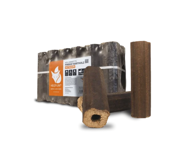 Heizfuxx Holzbriketts Pinikay Octagon 10kg x 96 Gebinde 960kg Palette – Image 7
