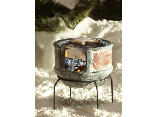 Buschbeck Mexiko-Grillkamin Geodesign Ton inkl. Grillrost – Image 4
