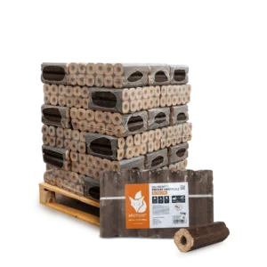 Heizfuxx Holzbriketts Pinikay Octagon 10kg x 30 Gebinde 300kg Palette