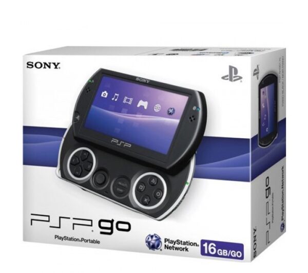 PSP - Konsole PSP GO #Piano Black / schwarz + Netzteil (mit OVP) (gebraucht)