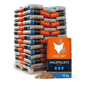 Heizfuxx Holzpellets Blue 15kg x 65 Sack 975kg Palette