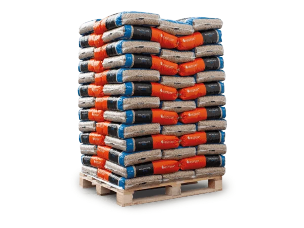 Heizfuxx Holzpellets Blue 15kg x 65 Sack 975kg Palette – Image 3