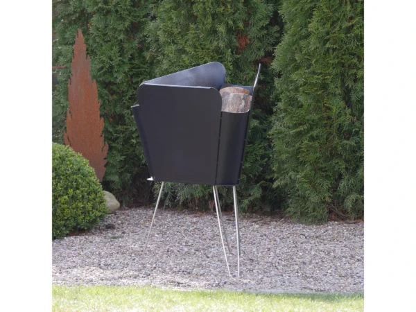 VASNER Merive M2 Feuerkorb mittelhoch abgerundet Schwarz – Image 2