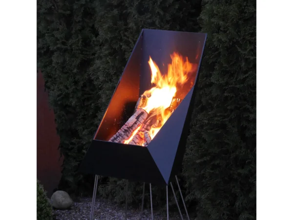 VASNER Merive M4 Feuerkorb mittelhoch eckig Schwarz – Image 6