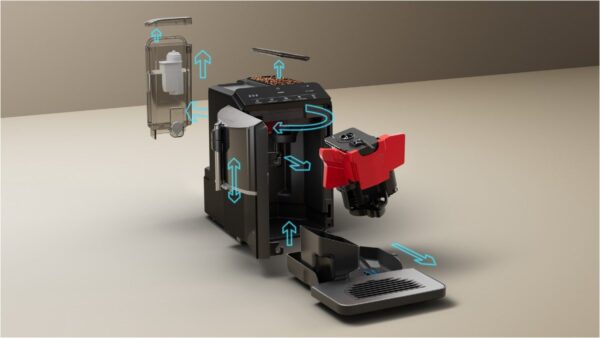 Siemens EQ 300 Kaffeevollautomat klavierlack schwarz – Image 3