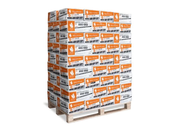 Heizfuxx Holzbriketts Nestro Hartholz m 12kg x 81 Karton 972kg Palette – Image 3