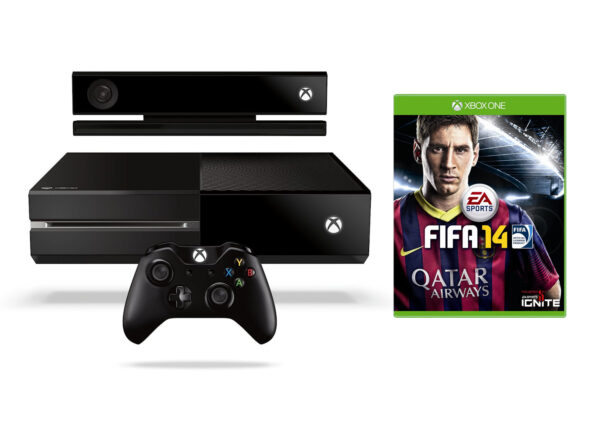 Xbox One - Konsole 500GB #schwarz + FIFA 14 + Kinect + Original Controller (sehr guter Zustand) (gebraucht)