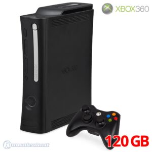 Xbox 360 - Konsole Elite 120GB #schwarz + Original Controller + Zubehör (gebraucht)