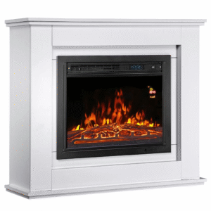 Juskys Elektrischer Kamin rechteckig weiß (51202)